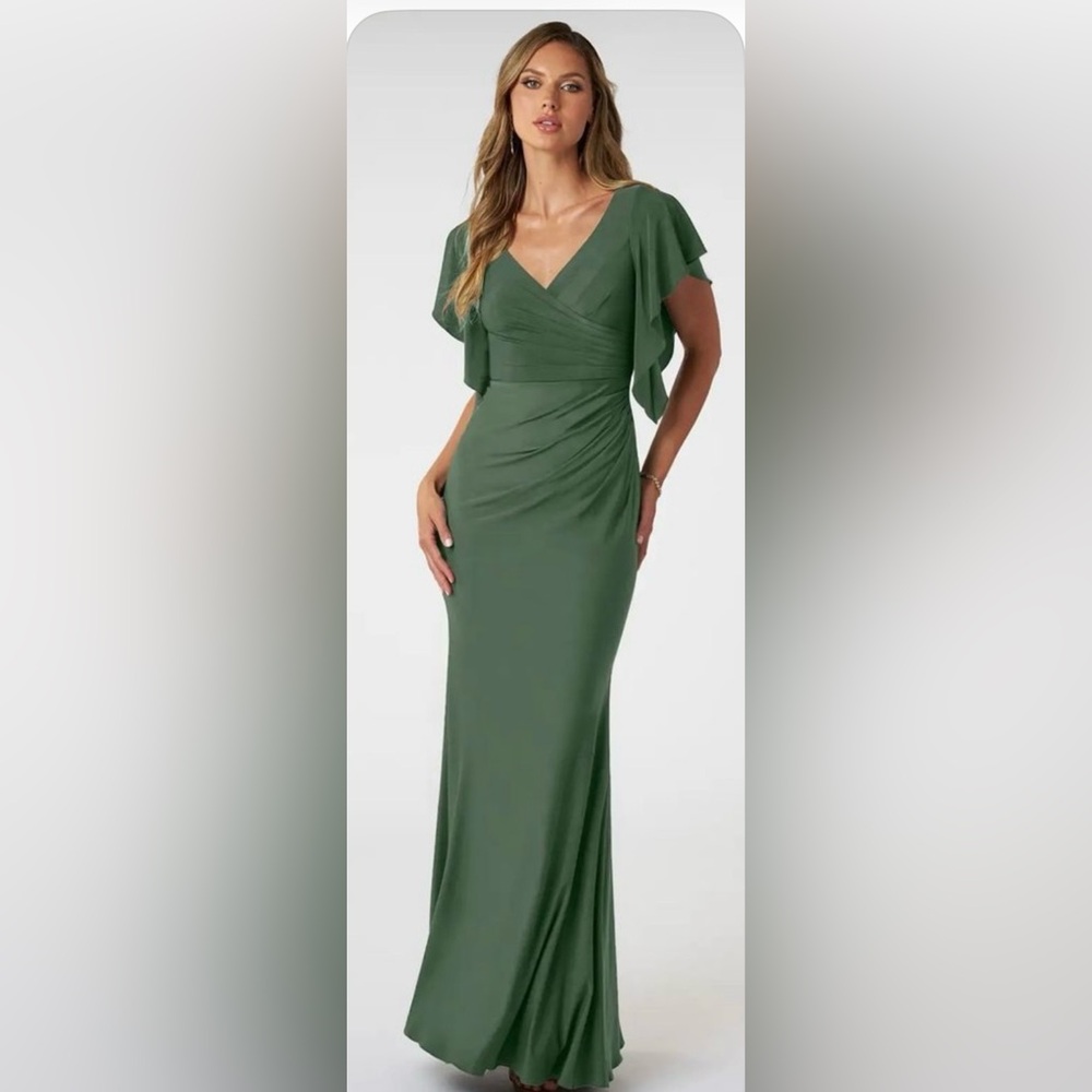 Elegant Eucalyptus Evening Dress
